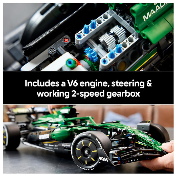 LEGO Technic Aston Martin Aramco AMR25 F1 Car Building Set