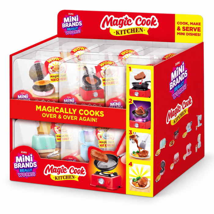 Mini Brands Really Works Magic Cook Kitchen Playset (style vary)