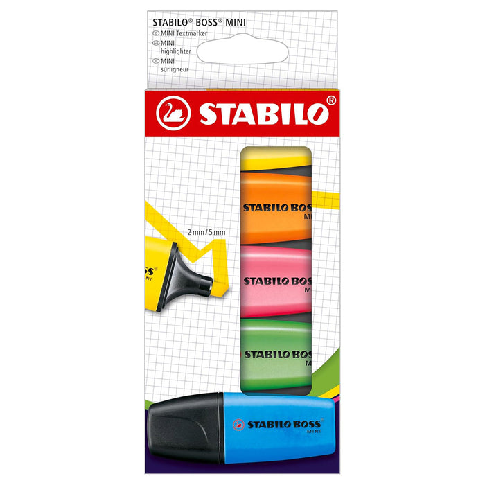 STABILO BOSS MINI Highlighters (5 Pack)
