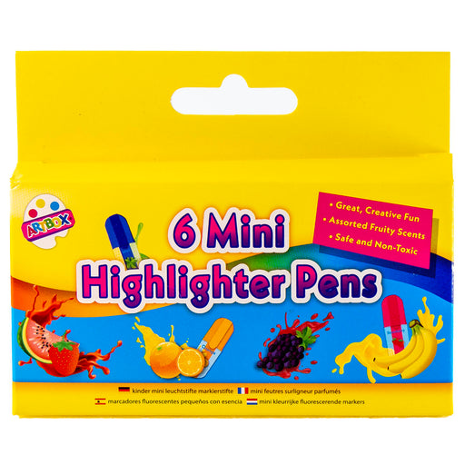 Artbox 6 Mini Highlighter Pens with Fruity Scents