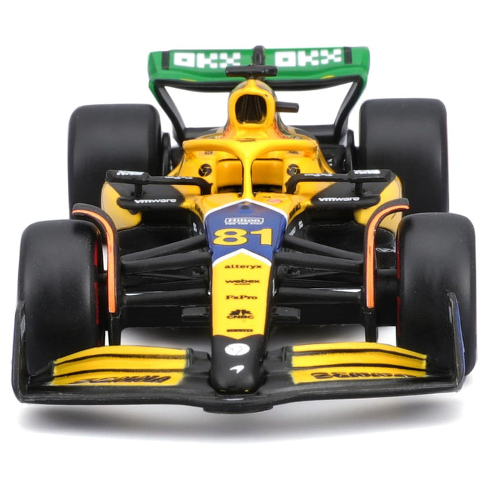 Bburago McLaren Formula 1 MCL38 Monaco Grand Prix 2024 Piastri with Senna Livery Race Car
