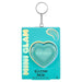 Mini Glam Heart Glitter Balm Fuzzy Slippers Keychain