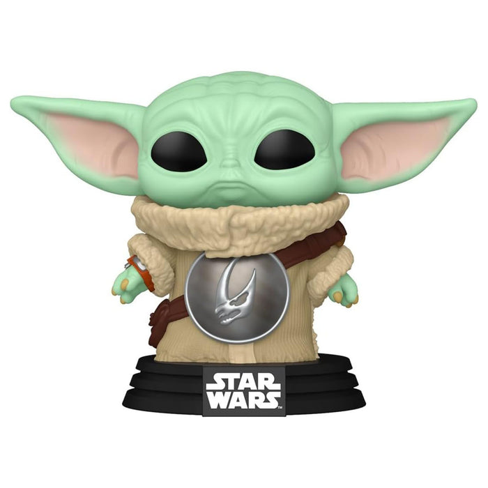 Funko Pop! Star Wars: The Mandalorian and Grogu: Grogu with Mudhorn Chest Armour Bobblehead Figure #819