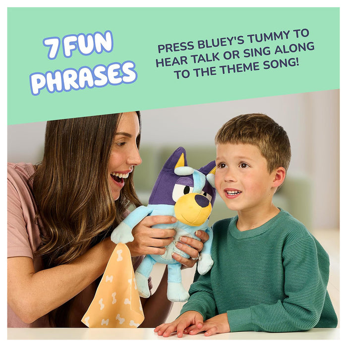 Bluey Sleepytime Bluey Soft Toy with Sond Effects