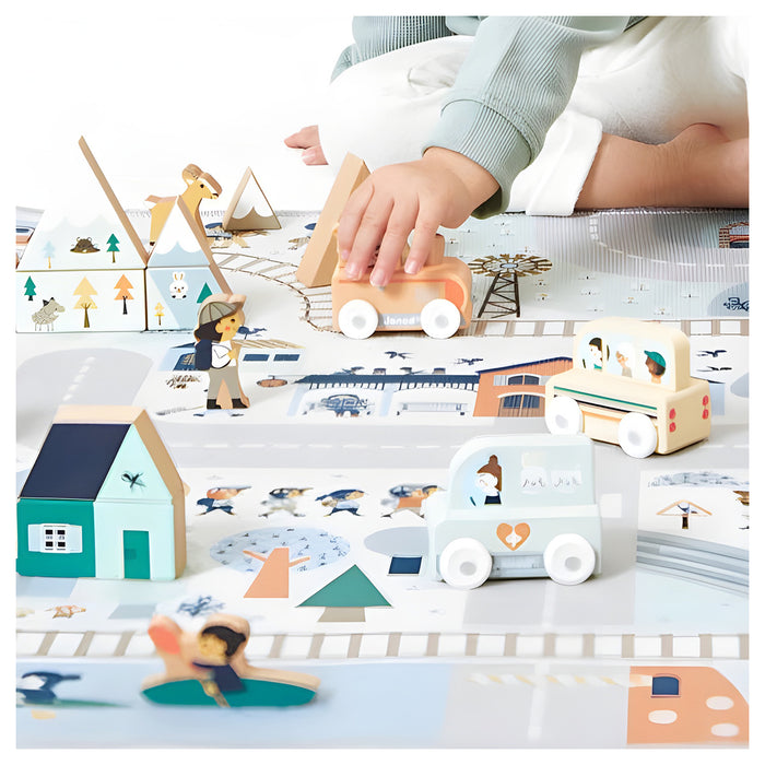 Janod Cross Roads Mountain Valley Wooden Bus