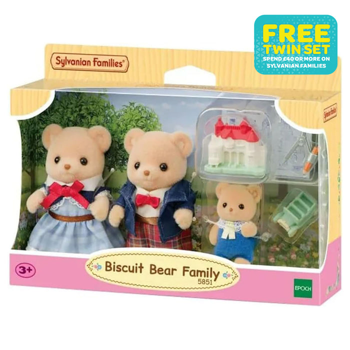 Sylvanian Families Biscuit Bear Family Set