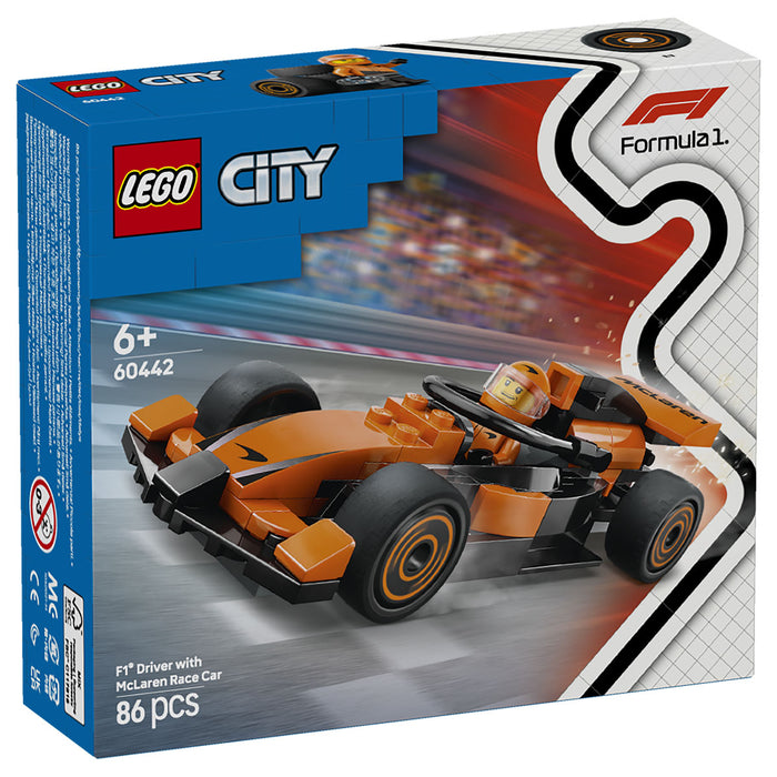LEGO City F1 Driver With Mclaren Race Car Building Set