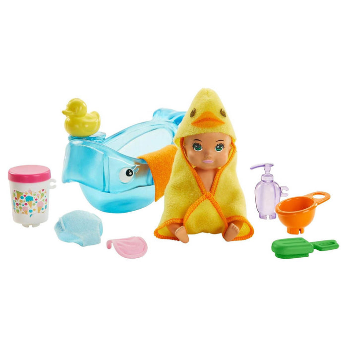 Barbie Skipper Babysitters Inc. Bath Time Doll Playset