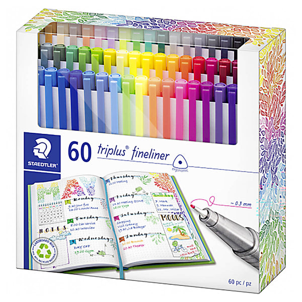 Staedtler Triplus Fineliner Pens (60 Pack) — Booghe