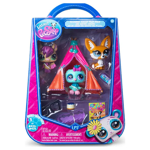 Littlest Pet Shop Slumber Squad Series 5 G7 #423 Bat & #424 Owl & #425 Fennec Fox Figures