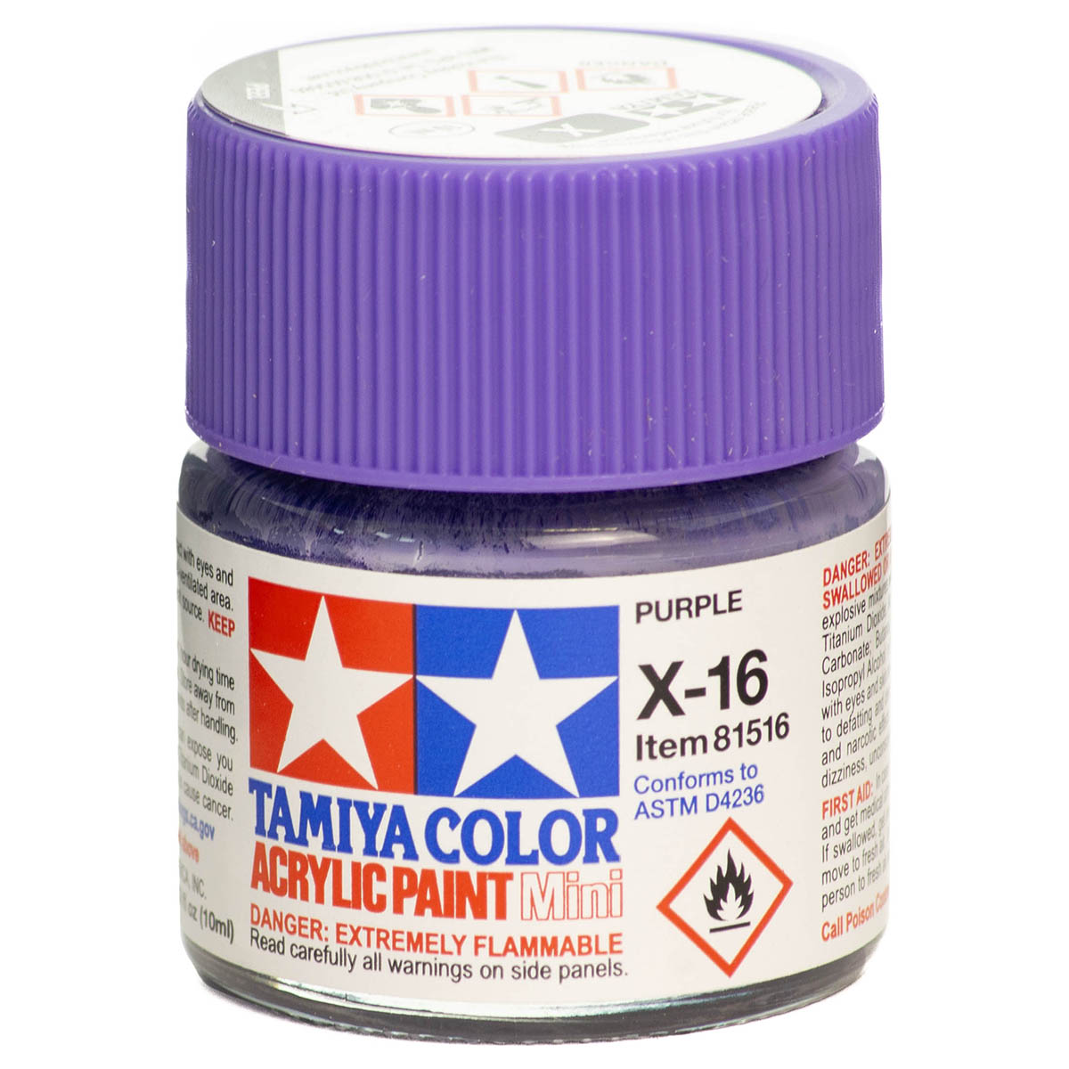 Tamiya Color Acrylic Paint Mini X-16 Purple — Booghe