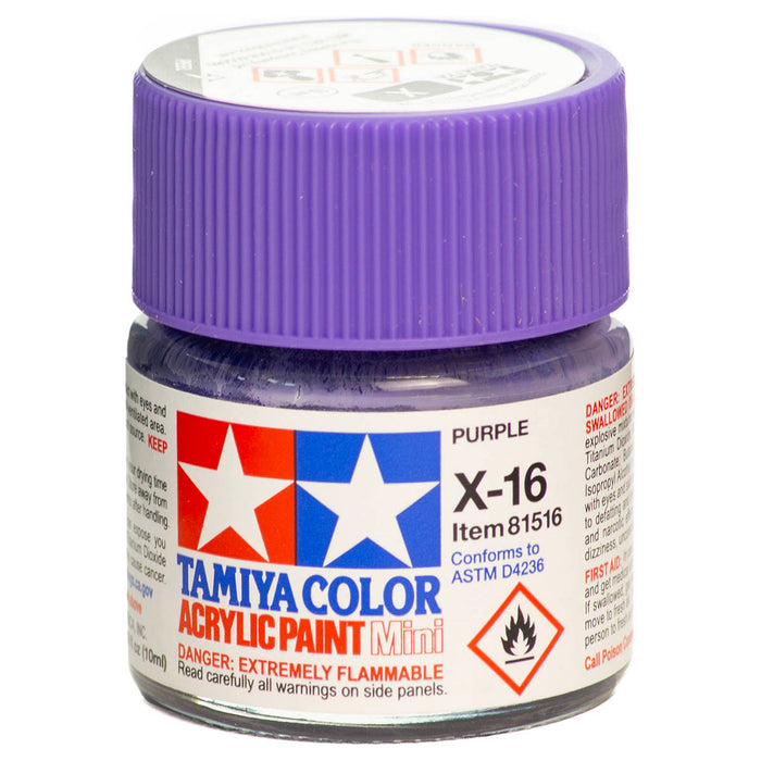 Tamiya Color Acrylic Paint Mini X-16 Purple