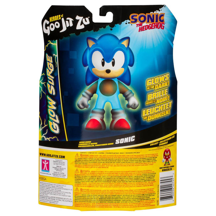 Heroes of Goo Jit Zu Sonic the Hedgehog Glow Surge Stretch Figure