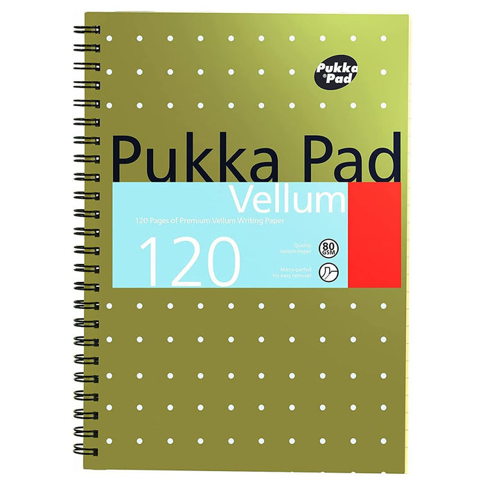 Pukka Pad A5 Metallic Vellum Notebook 120 Pages
