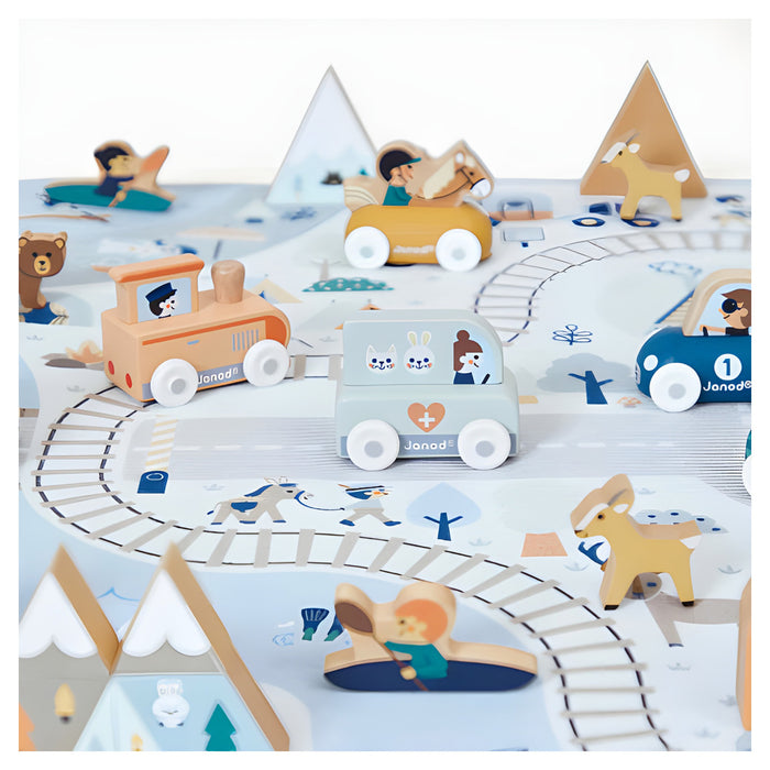 Janod Cross Roads Mountain Valley Wooden Locomotive