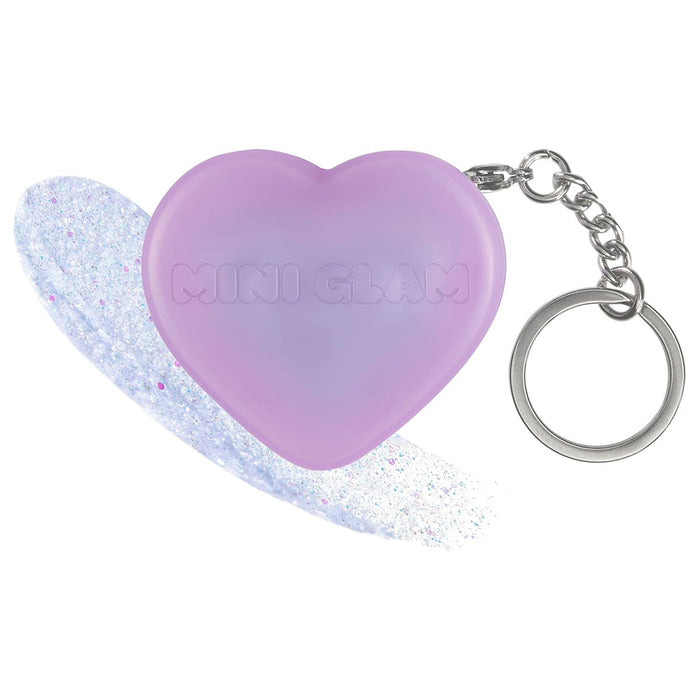 Mini Glam Heart Glitter Balm Friendship Bracelet Keychain
