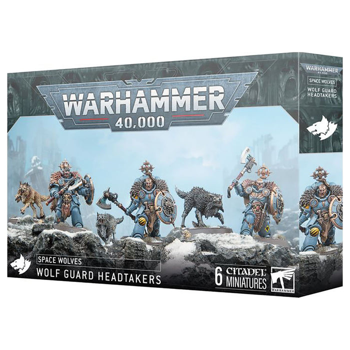 Warhammer 40,000 Space Wolves: Wolf Guard Headtakers Miniatures Set