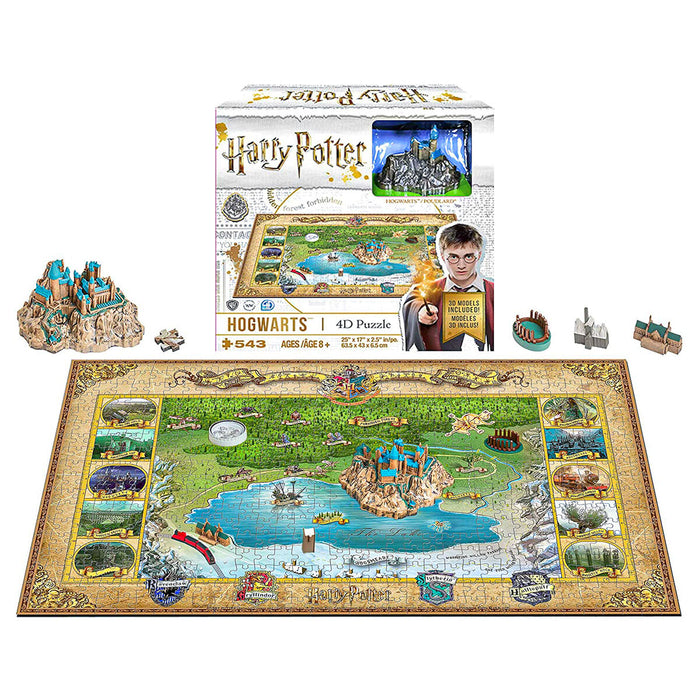 Harry Potter Hogwarts 4D Puzzle with 3D Models