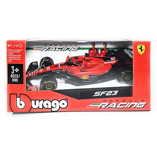 Bburago Formula Racing Ferrari SF-23 Charles Leclerc 1:43 Race Car