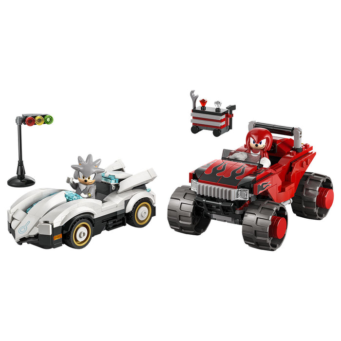 LEGO Sonic the Hedgehog Silver's Car Vs. Knuckles' Monster Truck Building Set