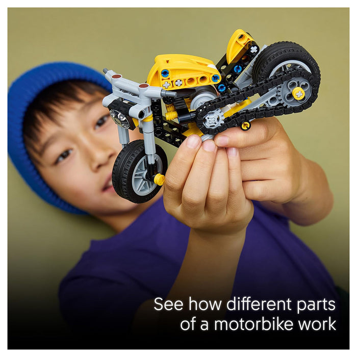 LEGO Technic Yellow Motorbike Building Set