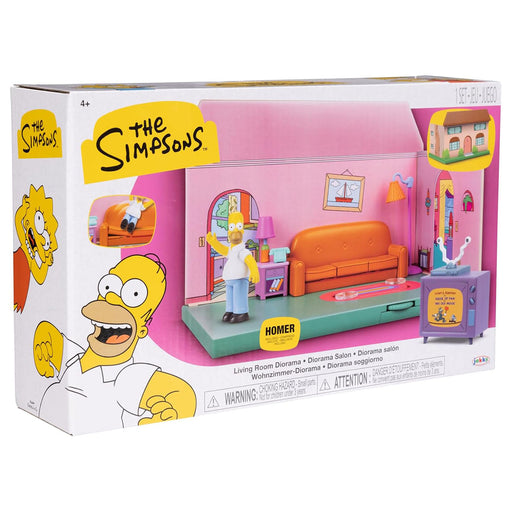 The Simpsons Living Room Diorama with Homer Figure