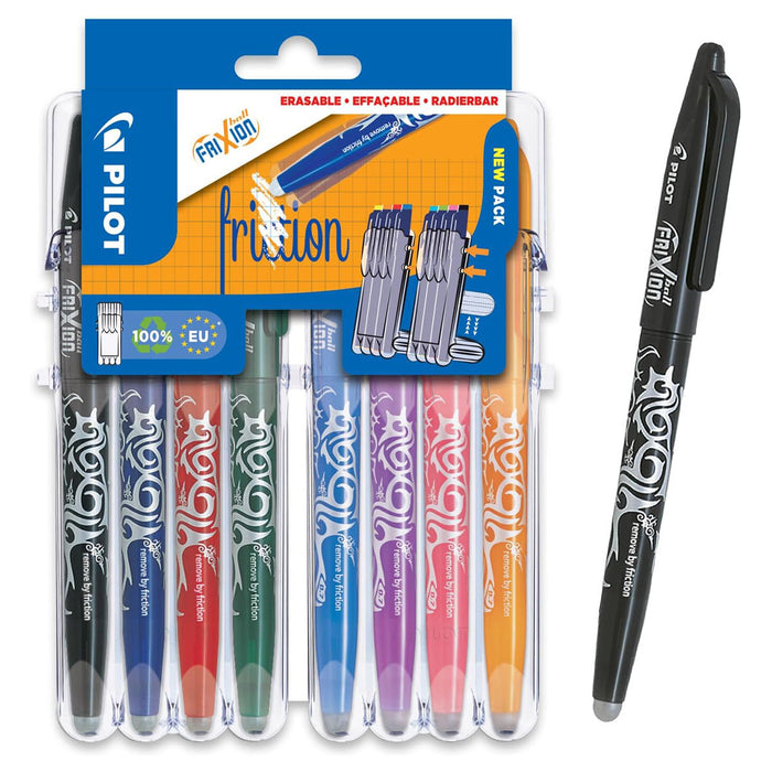 Pilot FriXion Ball Medium Line 8 Piece Set