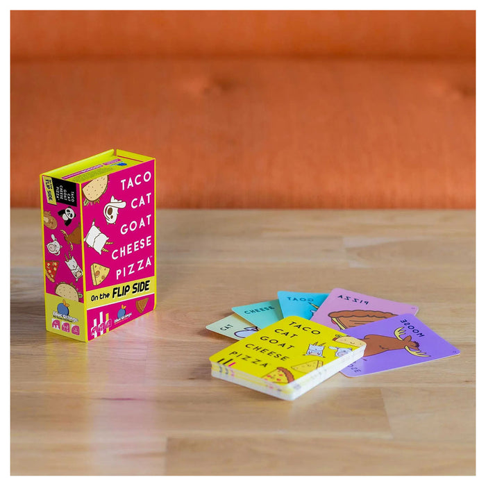 Taco Cat Goat Cheese Pizza: On the Flip Side Card Game