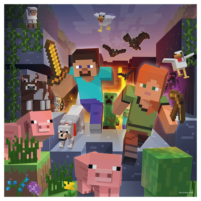 Ravensburger Minecraft 3 x 49 Piece Puzzles