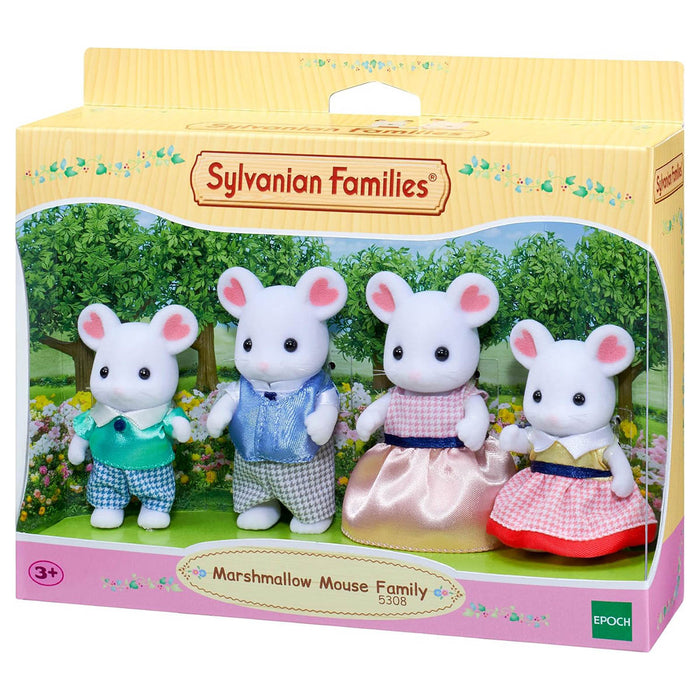 Sylvanian Families Marshmallow Mouse Family Figures