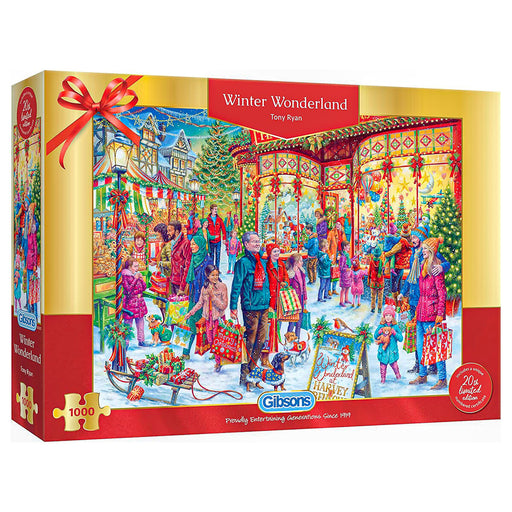 Gibsons Christmas Winter Wonderland 1000 Piece Jigsaw Puzzle 20th Limited Edition