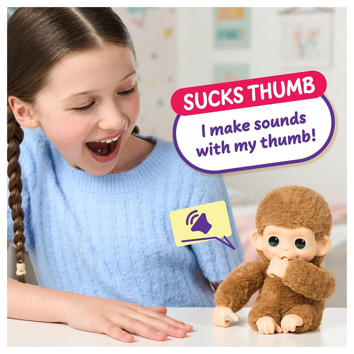 Little Live Pets My Baby Monkey Minis Pepi Peach Interactive Pet
