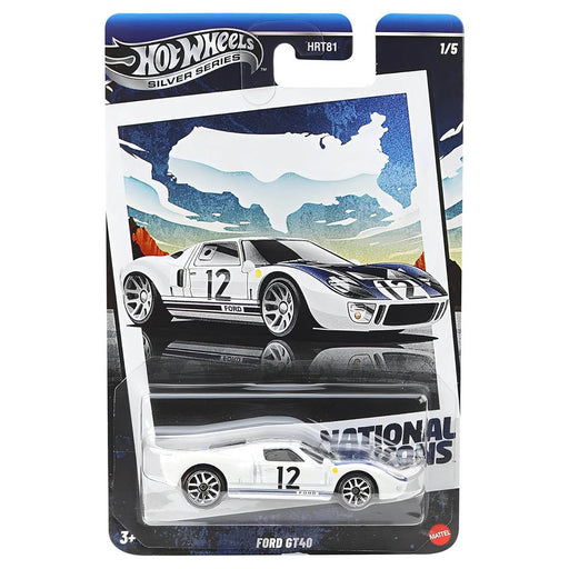 Hot Wheels Silver Series: National Icons: Ford GT40 Car (1/5)