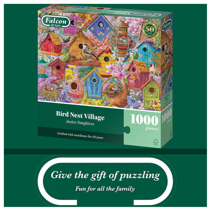Falcon de luxe Bird Nest Village 1000 Piece Jigsaw Puzzle