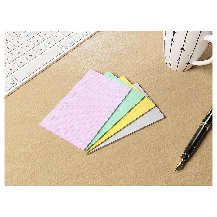 Silvine Presentation & Revision 100 Cards Special Edition in Assorted Trend Colours Ruled
