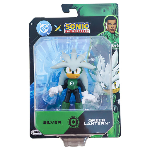 Dc x Sonic the Hedgehog Silver Green Lantern 2.5" Figure 
