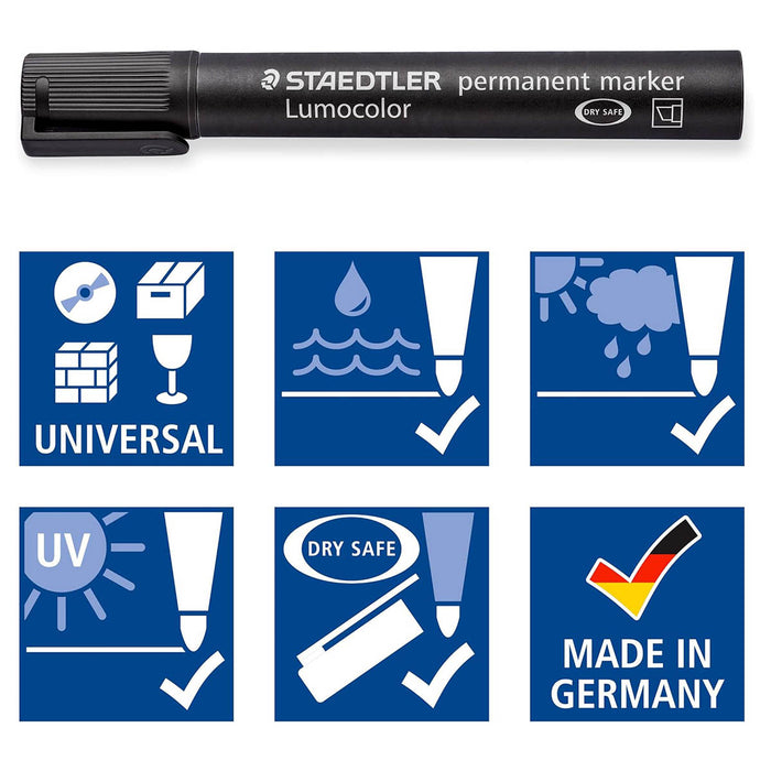 Staedtler Lumocolor Permanent Markers (8 Pack)