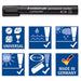 Staedtler Lumocolor Permanent Markers (8 Pack)
