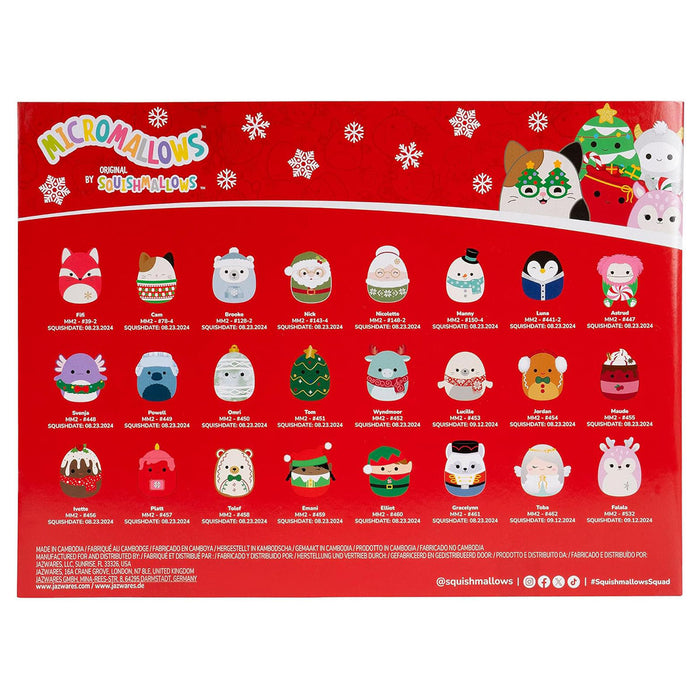 Squishmallows Micromallows Deluxe Holiday Calendar 2025