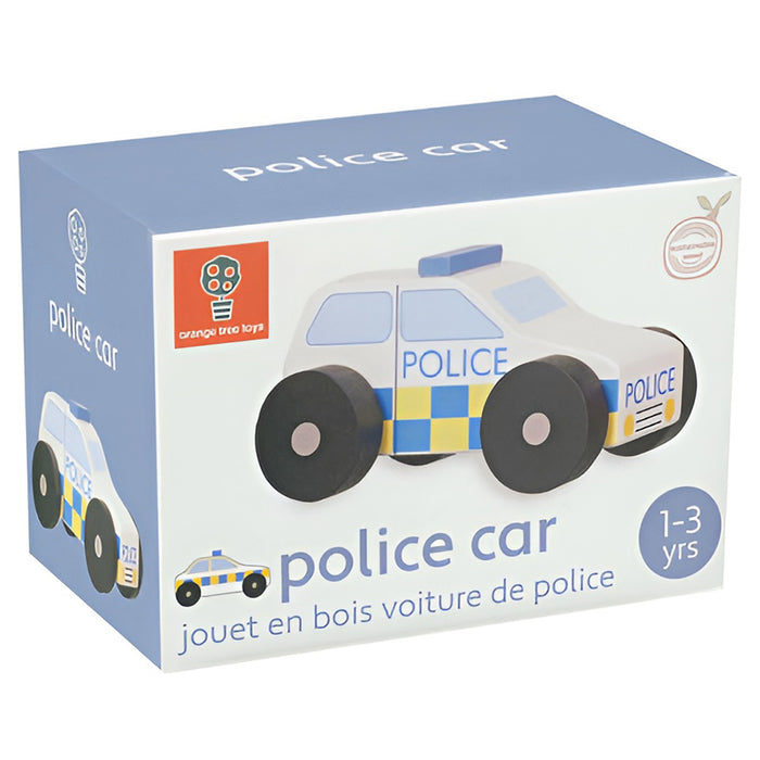 Orange Tree Toys Wooden Police Car