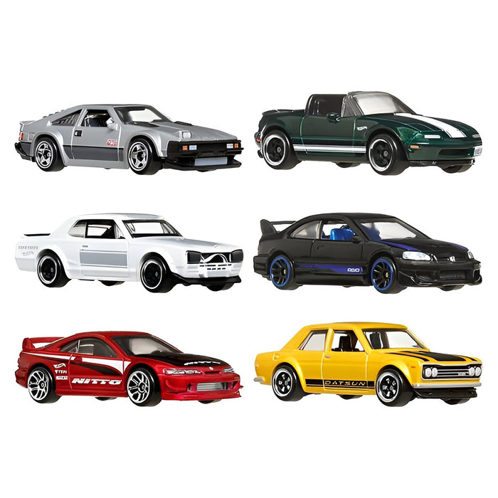 Hot Wheels Silver Series: Streets of Japan Cars (6 Pack)