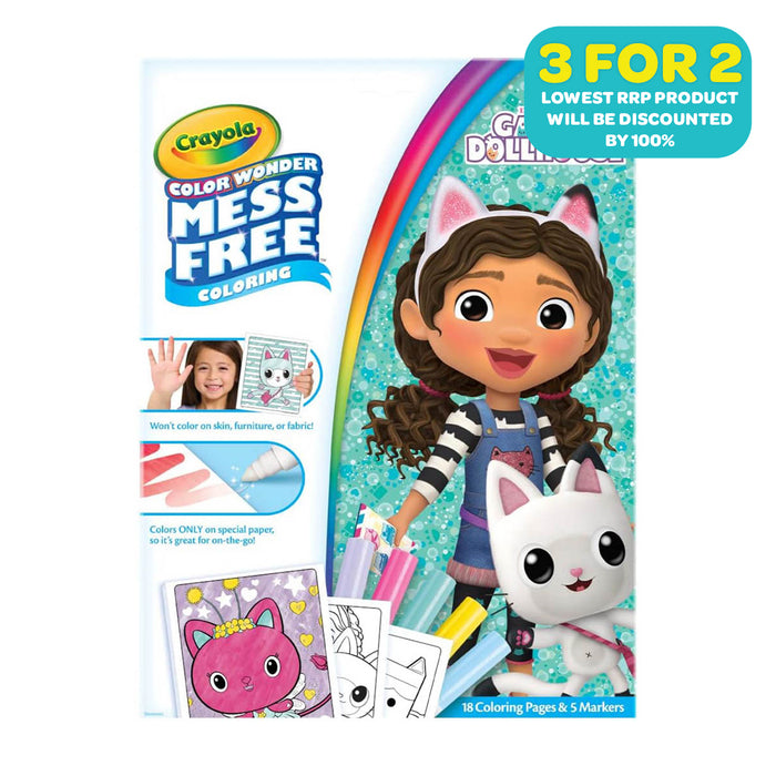 Crayola Color Wonder Mess Free Colouring Gabby's Dollhouse