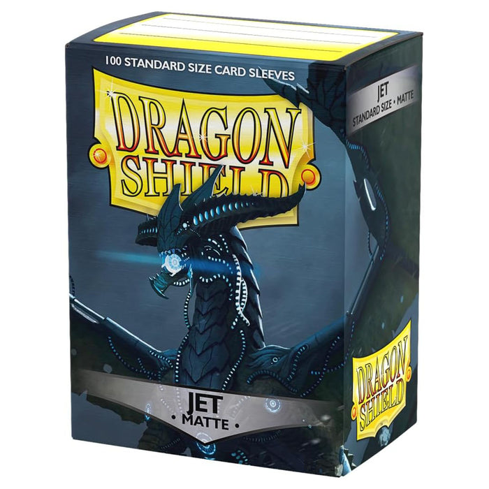Dragon Shield Jet Matte Standard Size Card Sleeves (100 Pack)