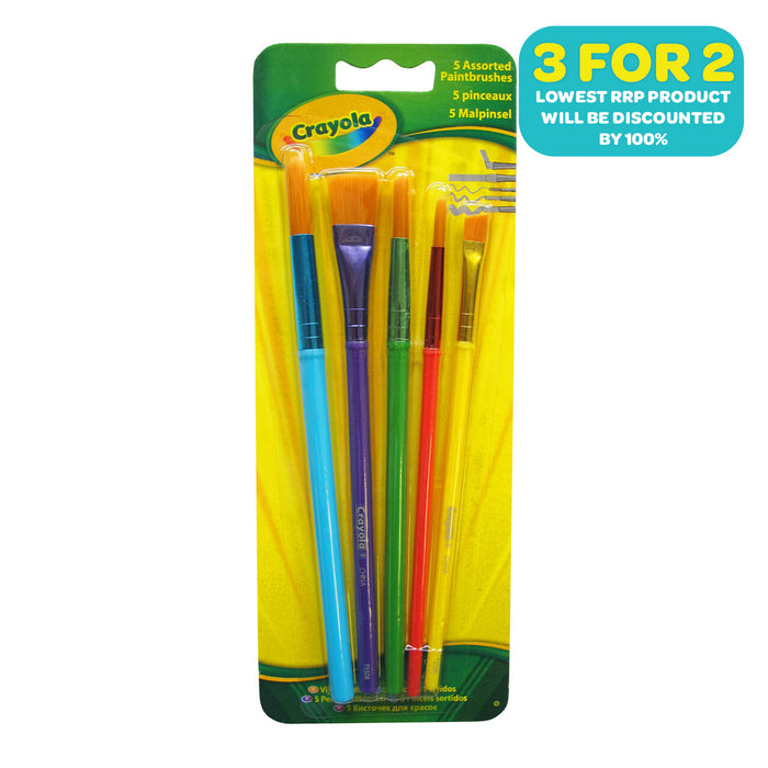 Crayola Assorted Paintbrushes (5 Pack)