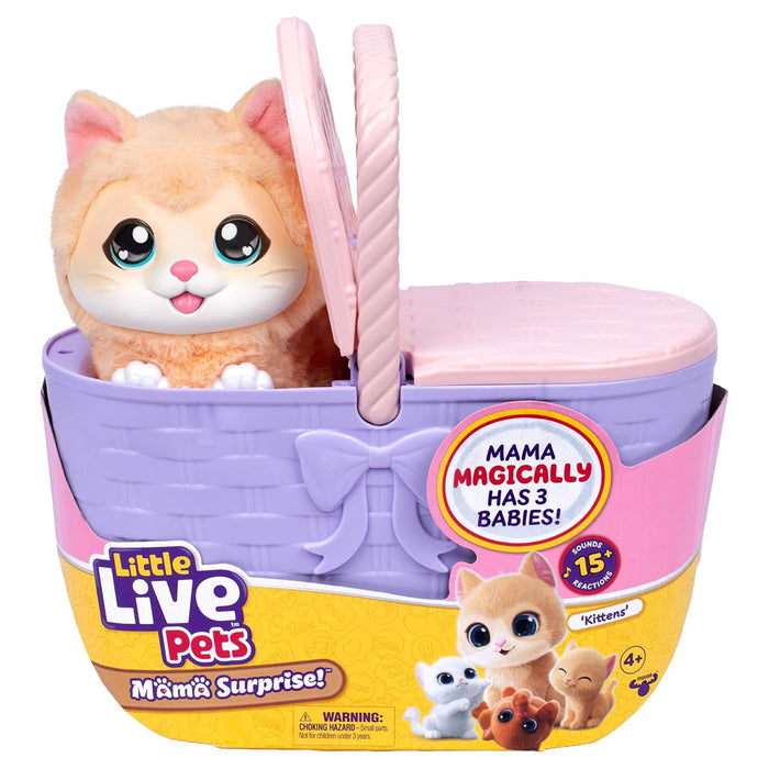 Little Live Pets Mama Surprise Kittens Playset 
