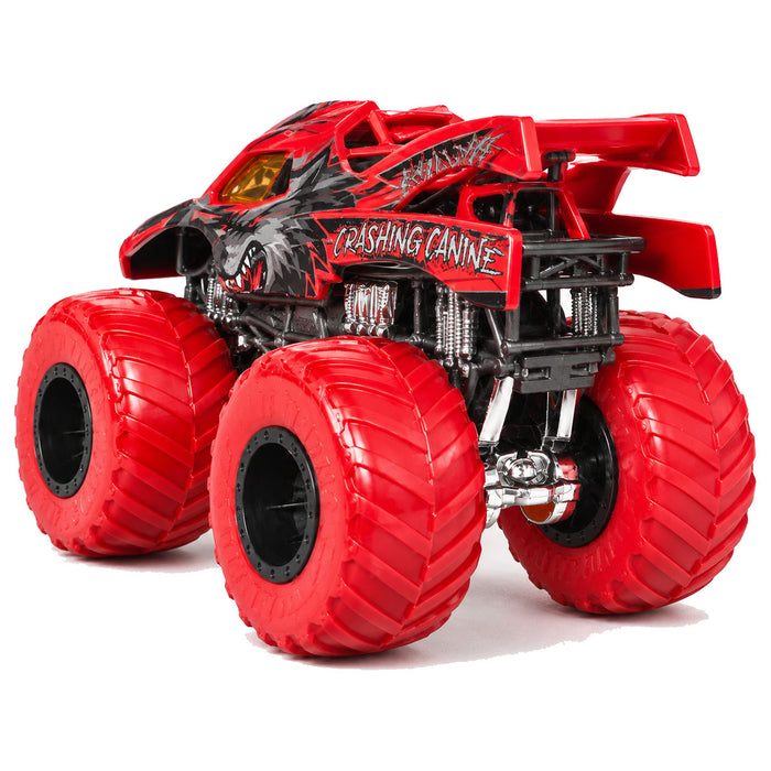 Hot Wheels Monster Trucks Stripes Earned:  Crashing Canine Truck 3/4