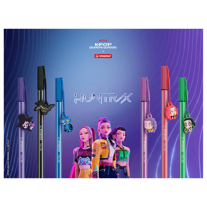 STABILO Pen 68 K-POP Demon Hunters Rumi, Mira and Zoey (3 Pack) 