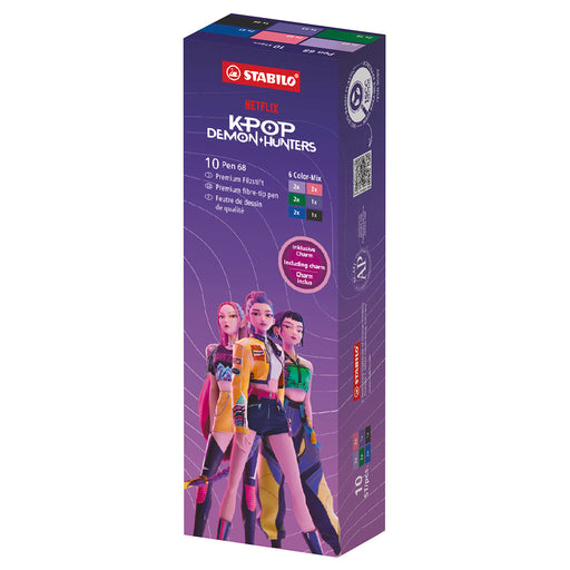 STABILO Pen 68 K-POP Demon Hunters (10 Pack)