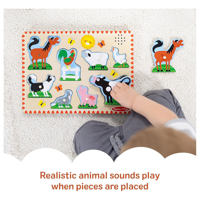 Melissa & Doug Farm Animals Sound Puzzle