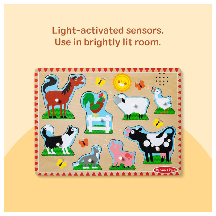 Melissa & Doug Farm Animals Sound Puzzle